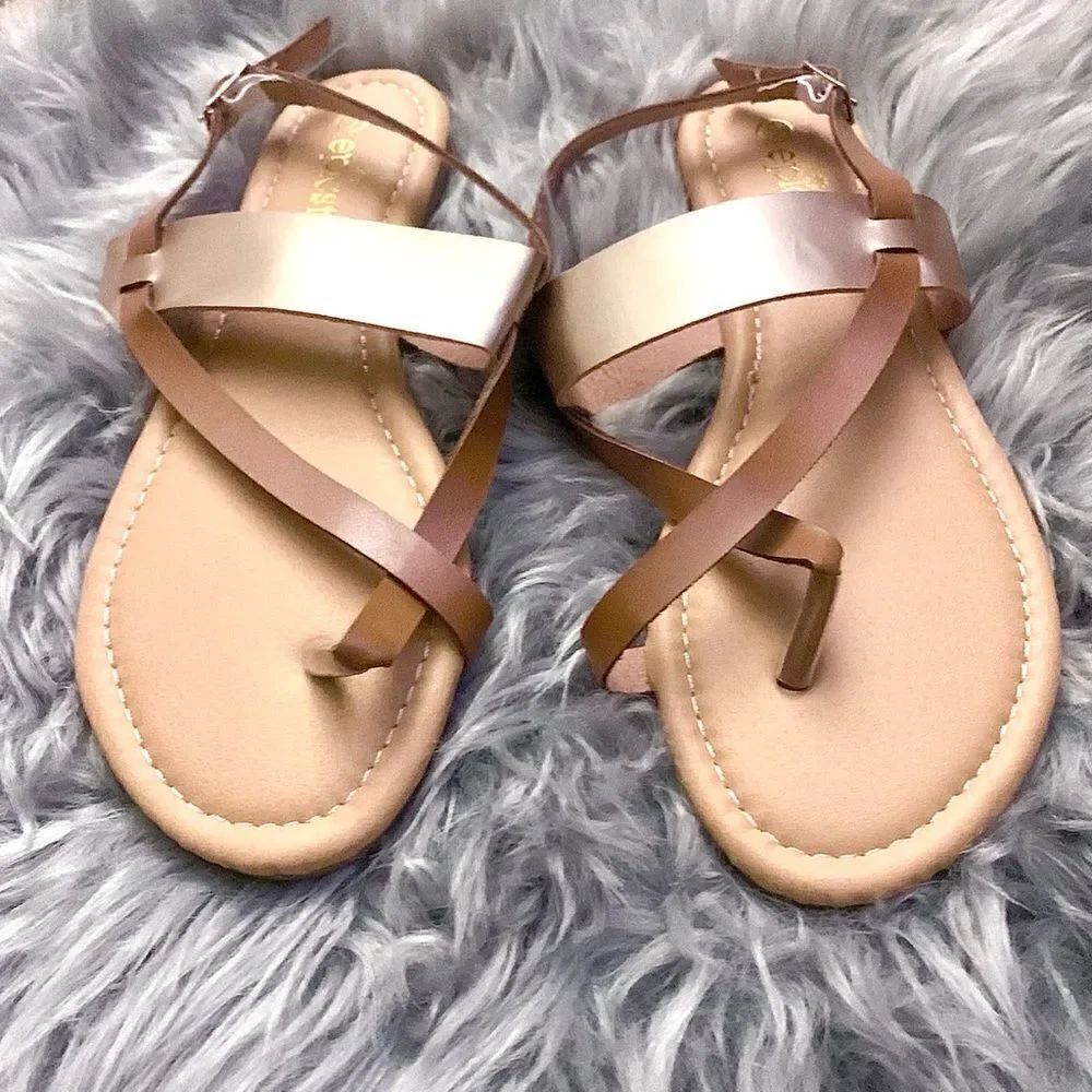 🍍3/$15🍍Epic Step Ankle Strap Flat Sandals - Picture 2 of 4